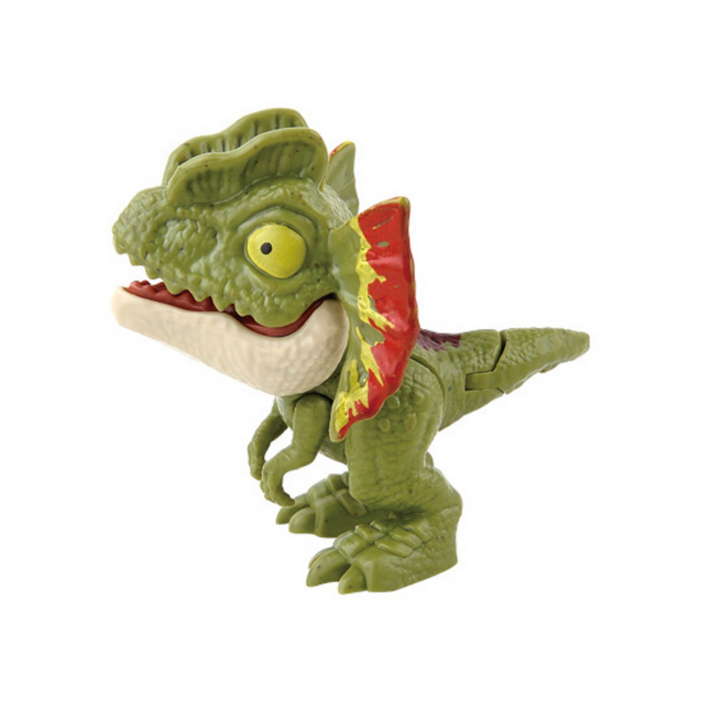 Dinosaurus Vinger Poppetje - 8 cm - Dilophosaurus - Groen bij dedino.nl