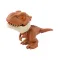 Dinosaurus Vinger Poppetje - 8 cm - T-rex - Bruin met Rode Ogen