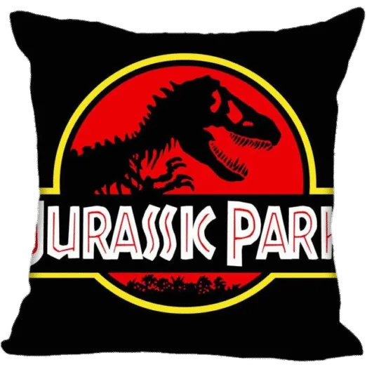 Leuk Decoratief Sierkussen Jurassic Park Logo - 45 cm