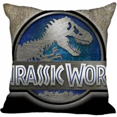 Leuk Decoratief Sierkussen Jurassic World Logo - 45 cm bij dedino.nl