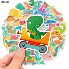 Multipack Schattige Dinosaurus Stickers - 50 stuks bij dedino.nl