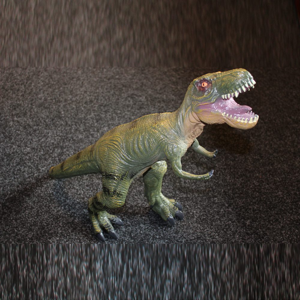 Rubberen Speelgoed Dinosaurus - Groene Tyrannosaurus Rex bij dedino.nl