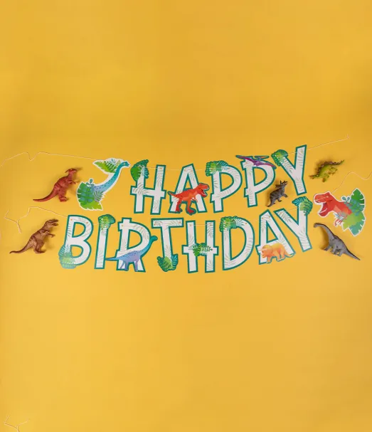 Dinosaurus Slinger Happy Birthday