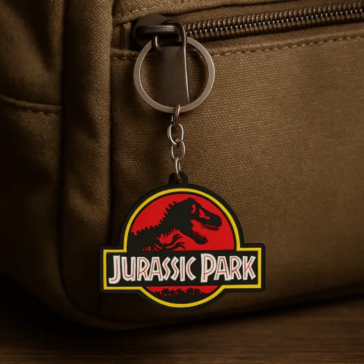 Jurassic Park Metalen Sleutelhanger