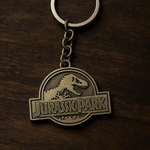 Jurassic Park Metalen Sleutelhanger