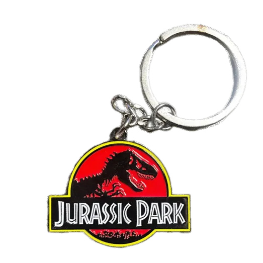Jurassic Park Logo Sleutelhanger - Full-color